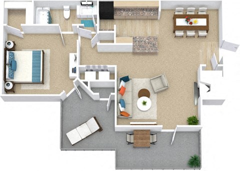 a floor plan of the laurelwood  at Avenues of Kennesaw East & West, Georgia